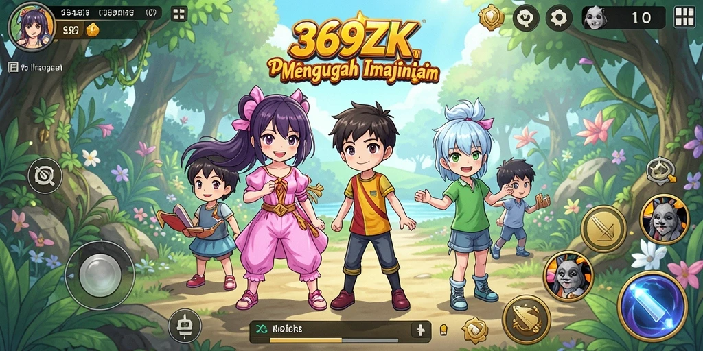 Tampilan gameplay <strong>369ZK</strong> yang menakjubkan dengan karakter Anime.