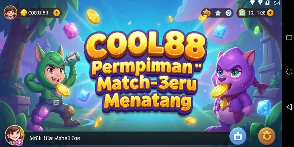 Tampilan gameplay menarik dari COCOL88 dengan elemen Match-3.
