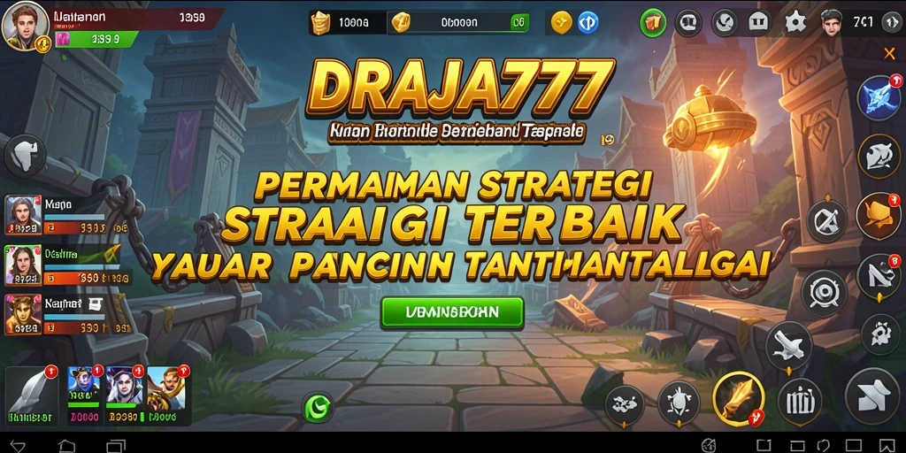 Tampilan gameplay menegangkan dari DRAJA777 dengan pertempuran strategi.