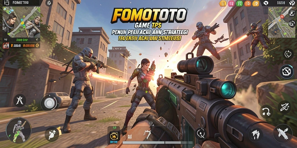 Gambaran tampilan gameplay menegangkan di FOMOTOTO.