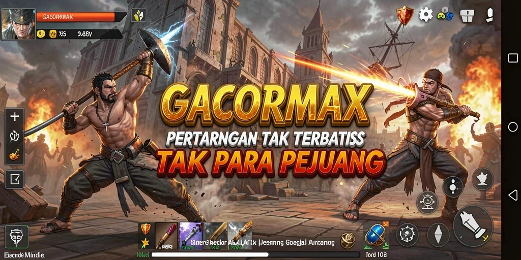 Screenshot GACORMAX menampilkan aksi pertarungan yang mendebarkan.
