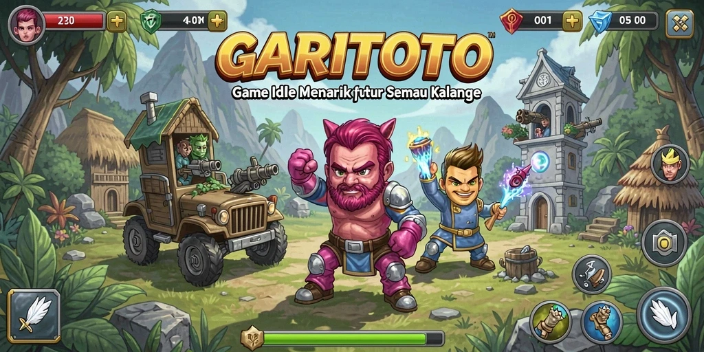 Tampilan gameplay GARITOTO yang menampilkan karakter dan strategi yang menarik.