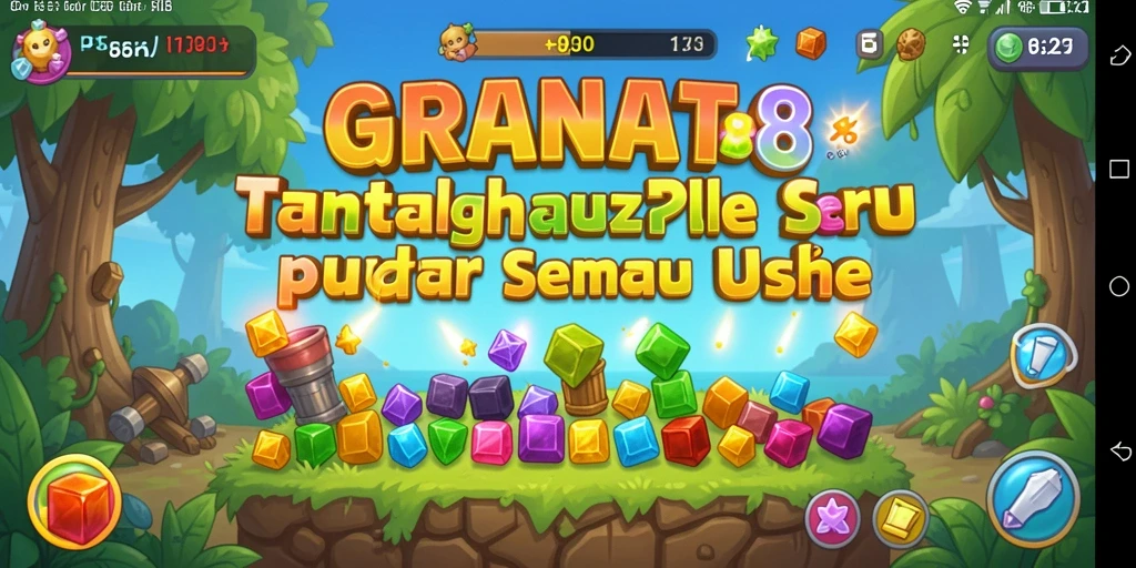 Tampilan gameplay menantang dari GRANAT88 dengan berbagai puzzle yang harus dipecahkan.