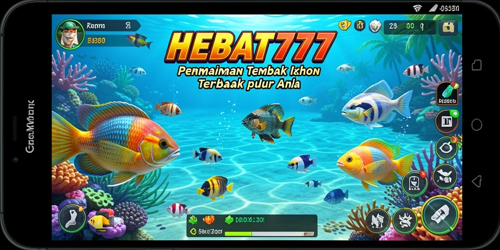 Gameplay seru menangkap ikan di HEBAT777.