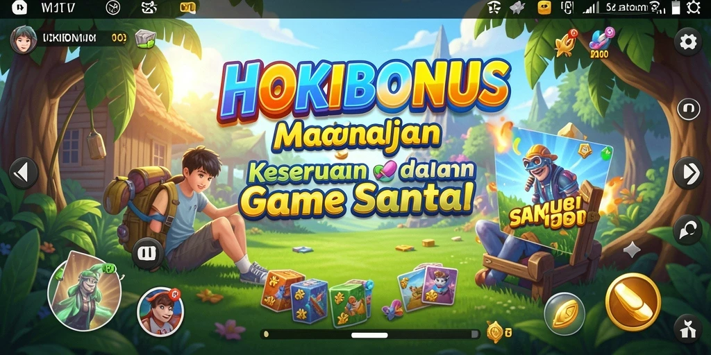 Tangkapan layar HOKIBONUS yang menunjukkan gameplay yang seru dan interaktif.
