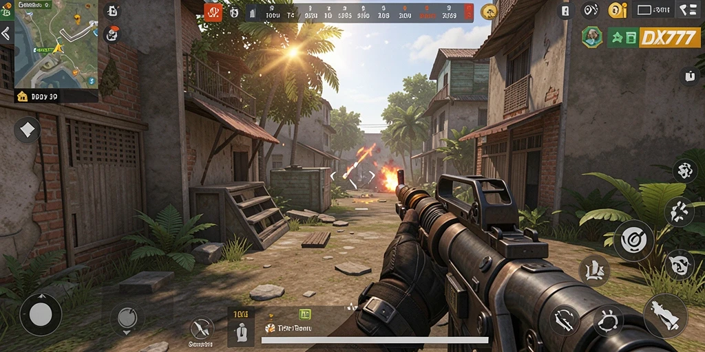 Tampilan gameplay seru dan menegangkan di IDX777.