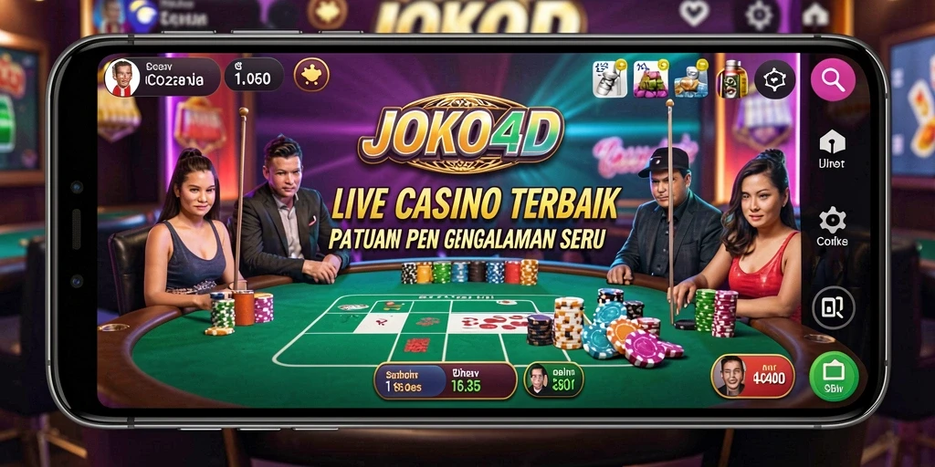 Tampilan gameplay Live Casino yang menegangkan di JOKO4D.