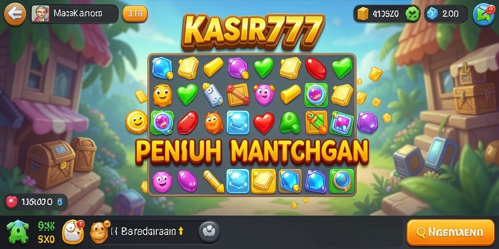 Gameplay menantang KASIR777 dengan warna-warni yang cerah.
