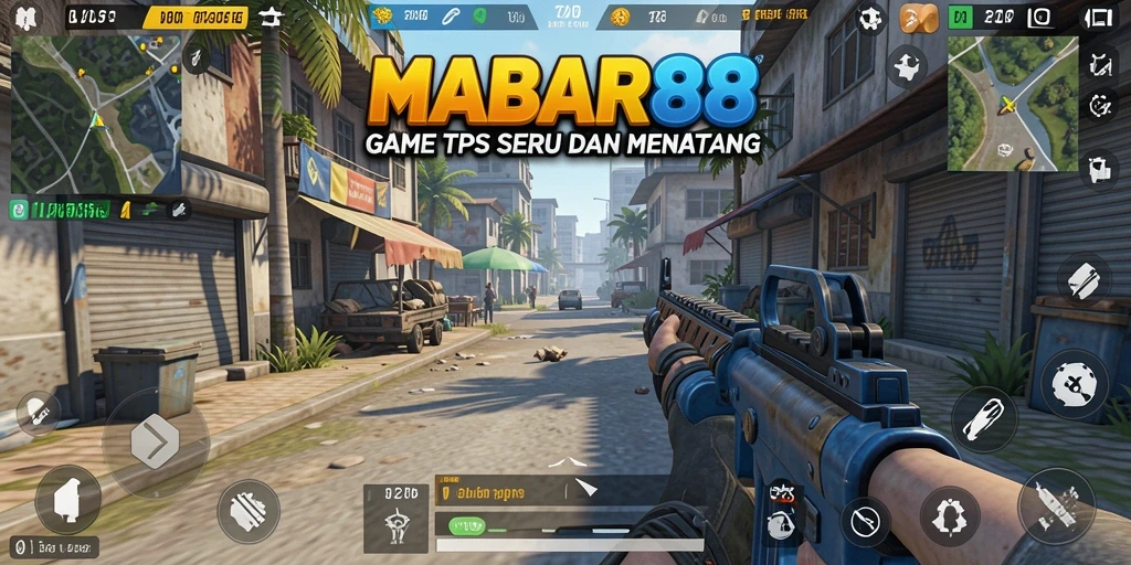 Screenshot MABAR88 menampilkan momen pertempuran seru di game TPS.