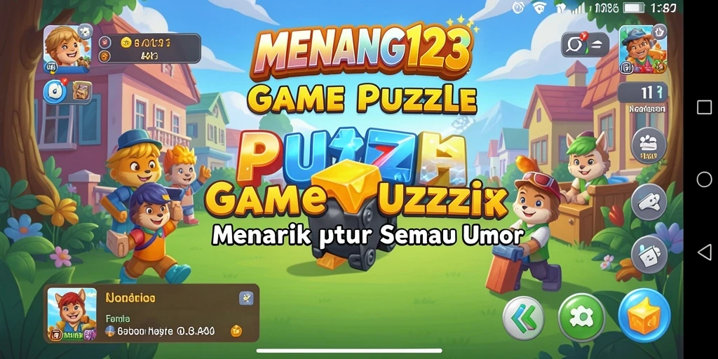 Screenshot gameplay MENANG123 menampilkan tantangan Puzzle yang seru.