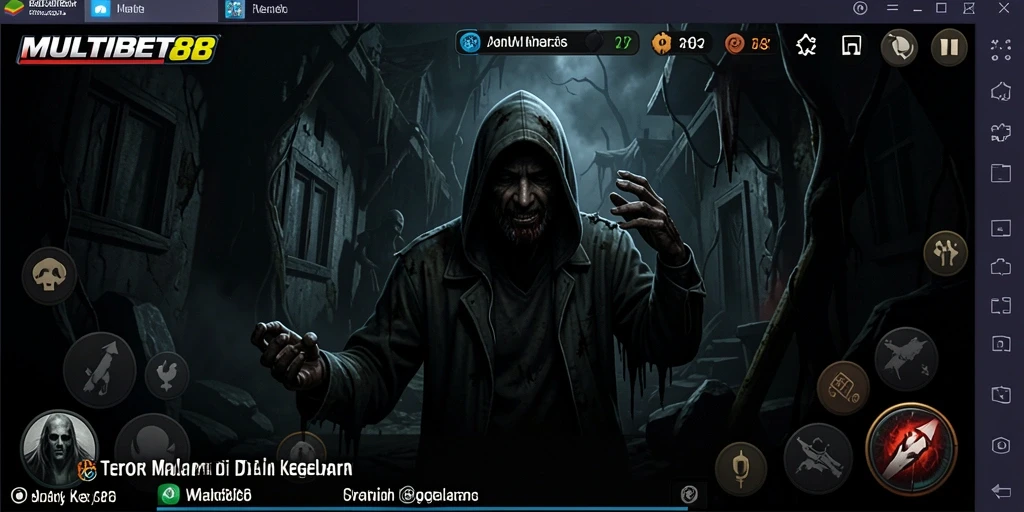 Screeenshot gameplay menampilkan suasana Horror yang mencekam di MULTIBET88.
