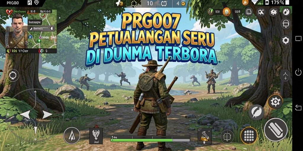 Tampilan menarik dari gameplay Open World PRG007 yang menampilkan eksplorasi bebas.