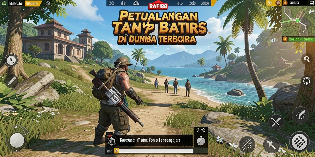 Tangkapan layar menampilkan petualangan epik di dunia terbuka yang menakjubkan.