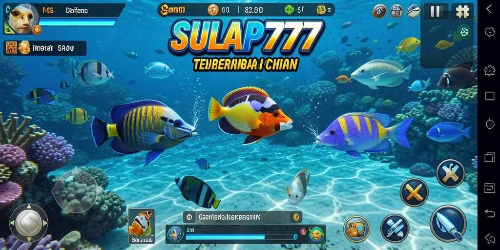 Screenshot SULAP777 menampilkan aksi tembak ikan yang menarik.