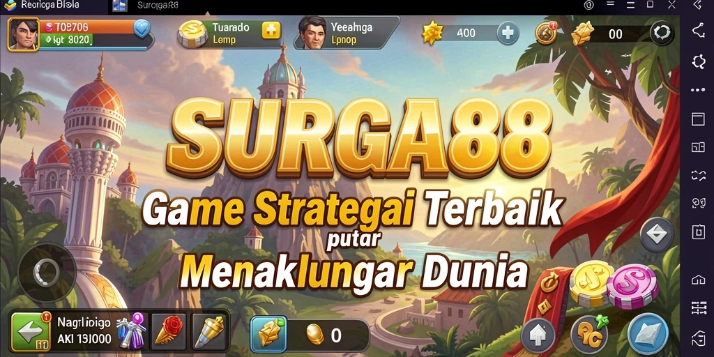 Tampilkan aksi menegangkan dan strategi dalam SURGA88.